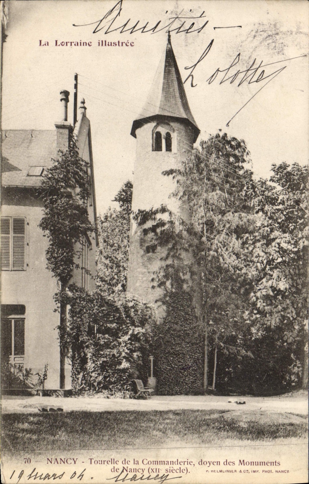 CPA Nancy Tourelle de la Commanderie Doyen des Monuments
