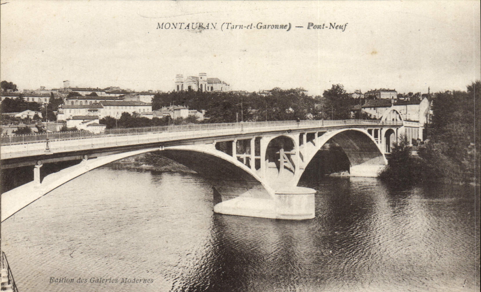 VINTAGE POSTCARD Montauran New Bridge