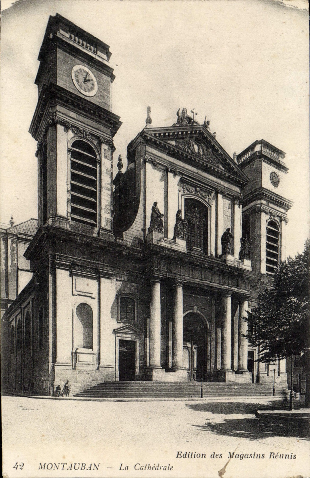 VINTAGE POSTCARD Montauran the Cathedral
