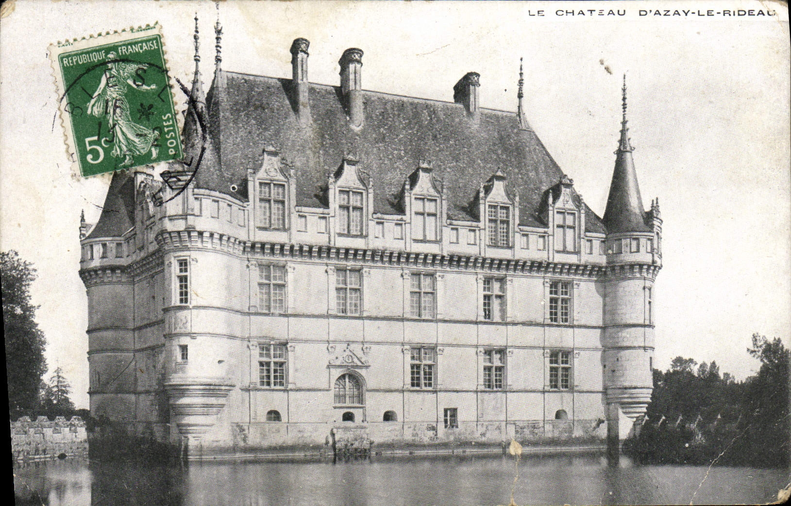 CPA Le chateau d'Azay le Rideau