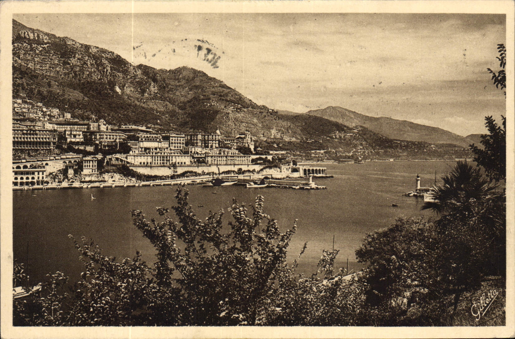 VINTAGE POSTCARD Monte Carlo View
