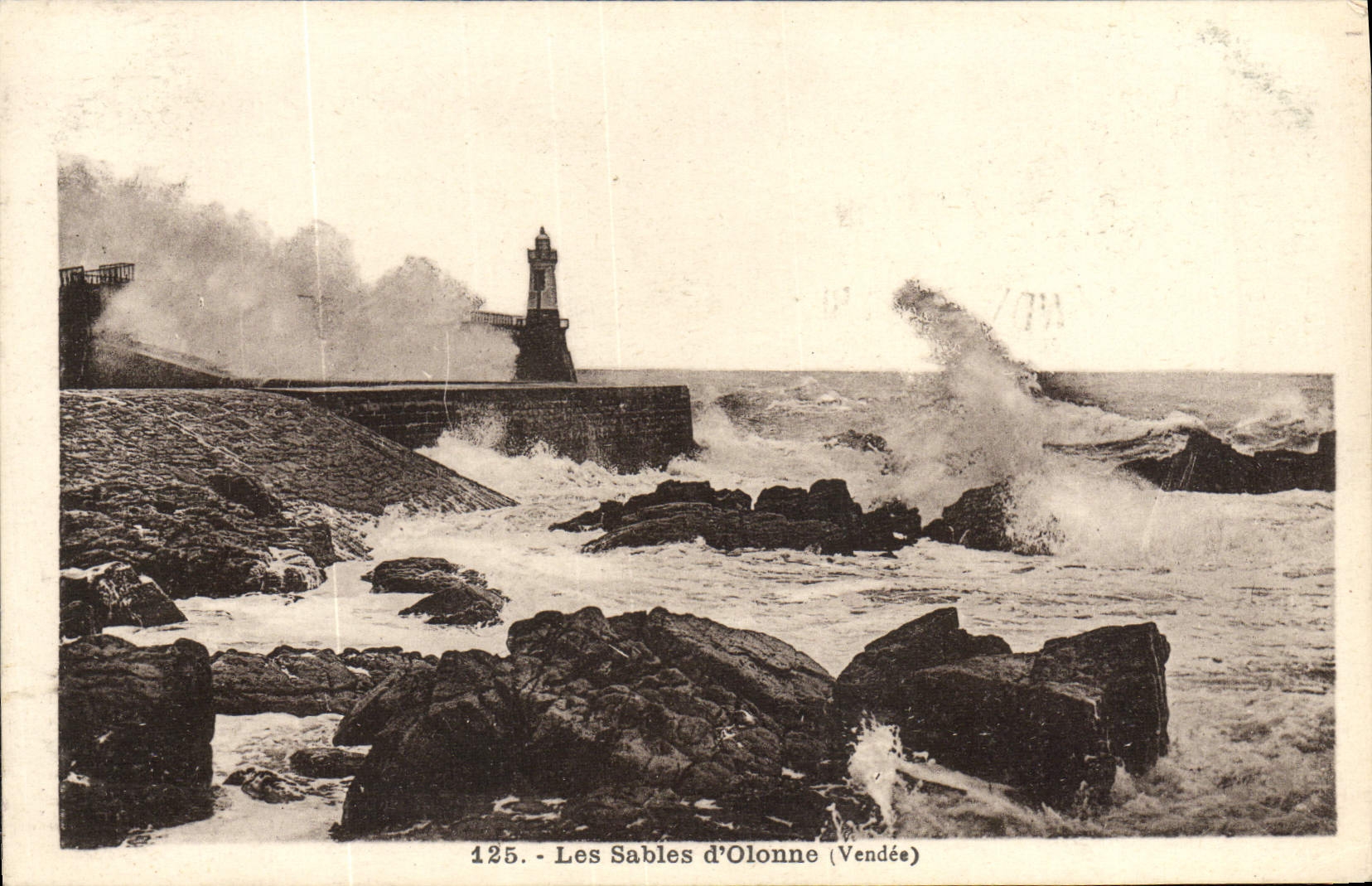 POSTAL de la VENDIMIA Sables d'Olonne