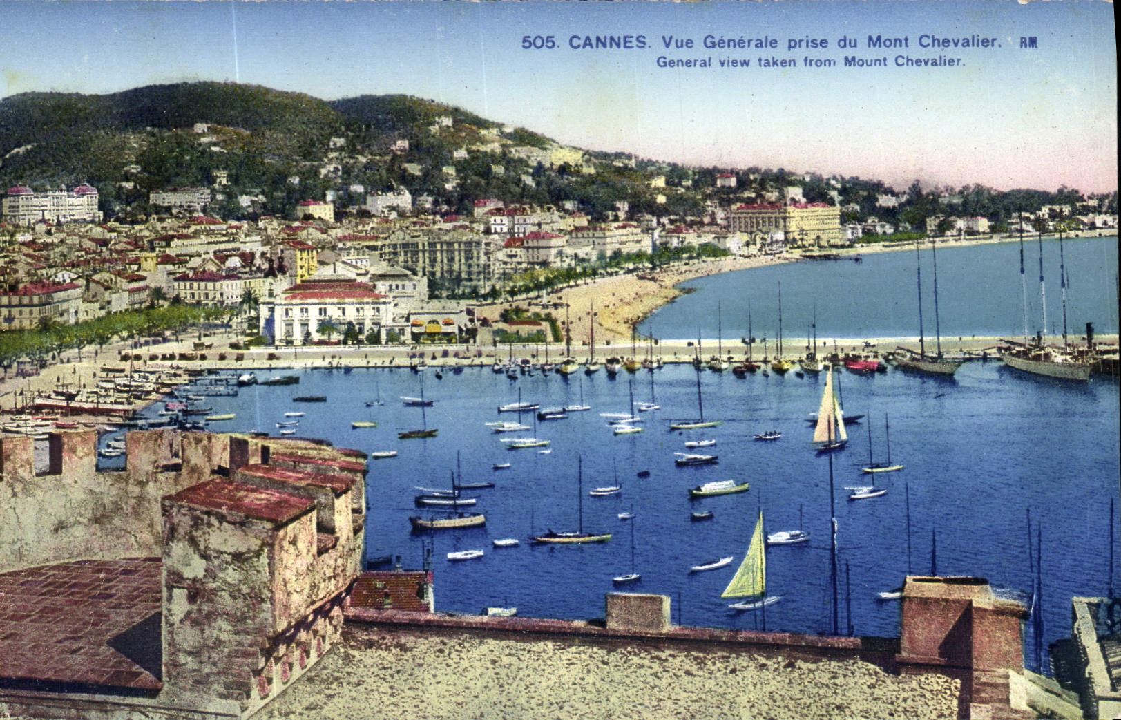 CPA Cannes Vue Generale Prise du Mont Chevalier