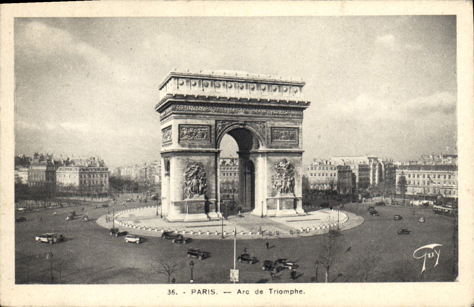 CPA Paris Arc de Triomphe