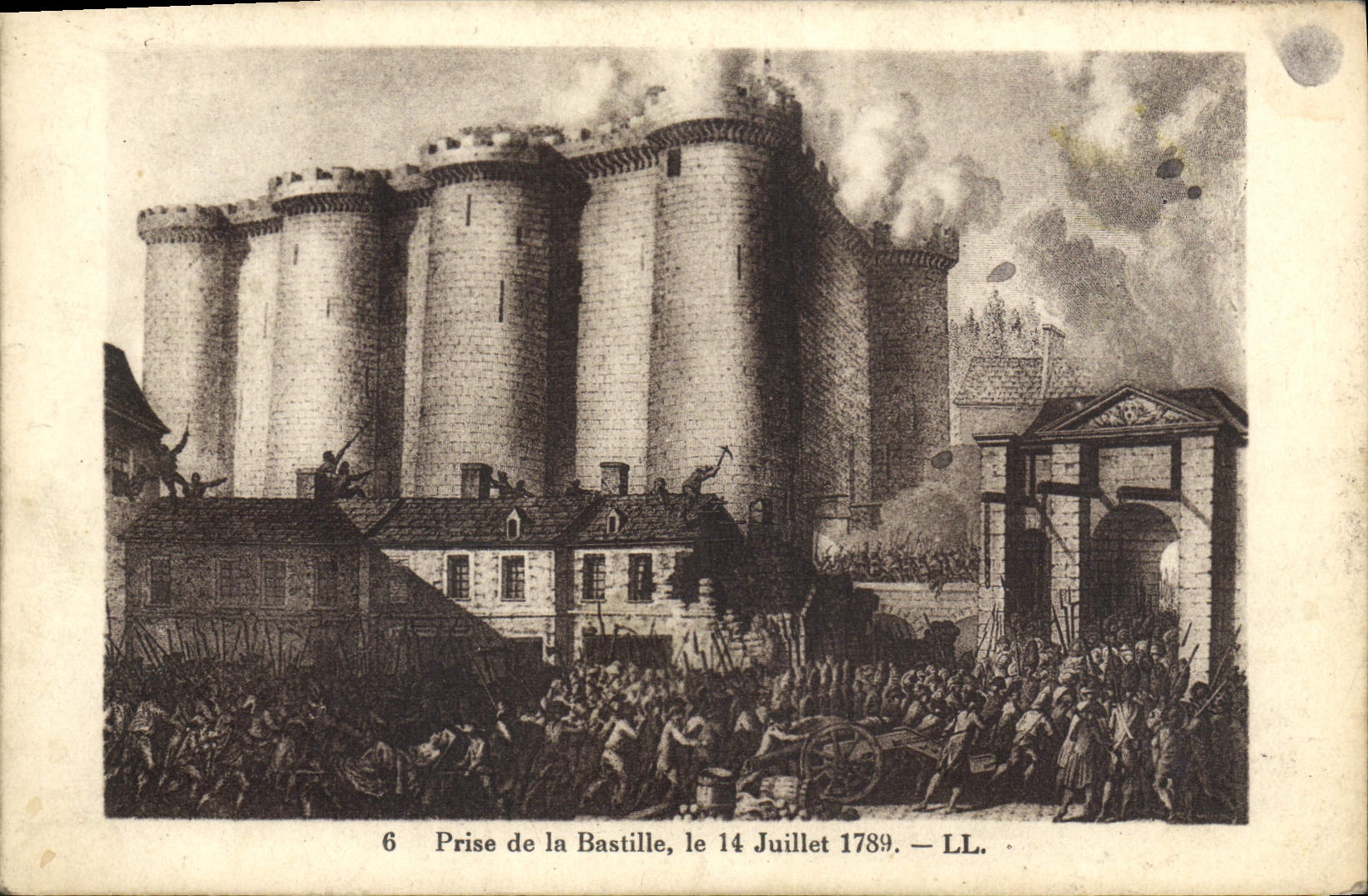 CPA Paris Prise de la Bastille 14 juillet 1789