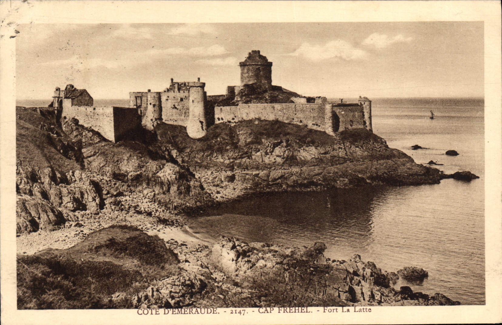CPA Cote D'Emeraude Cap Frehel Fort La Latte
