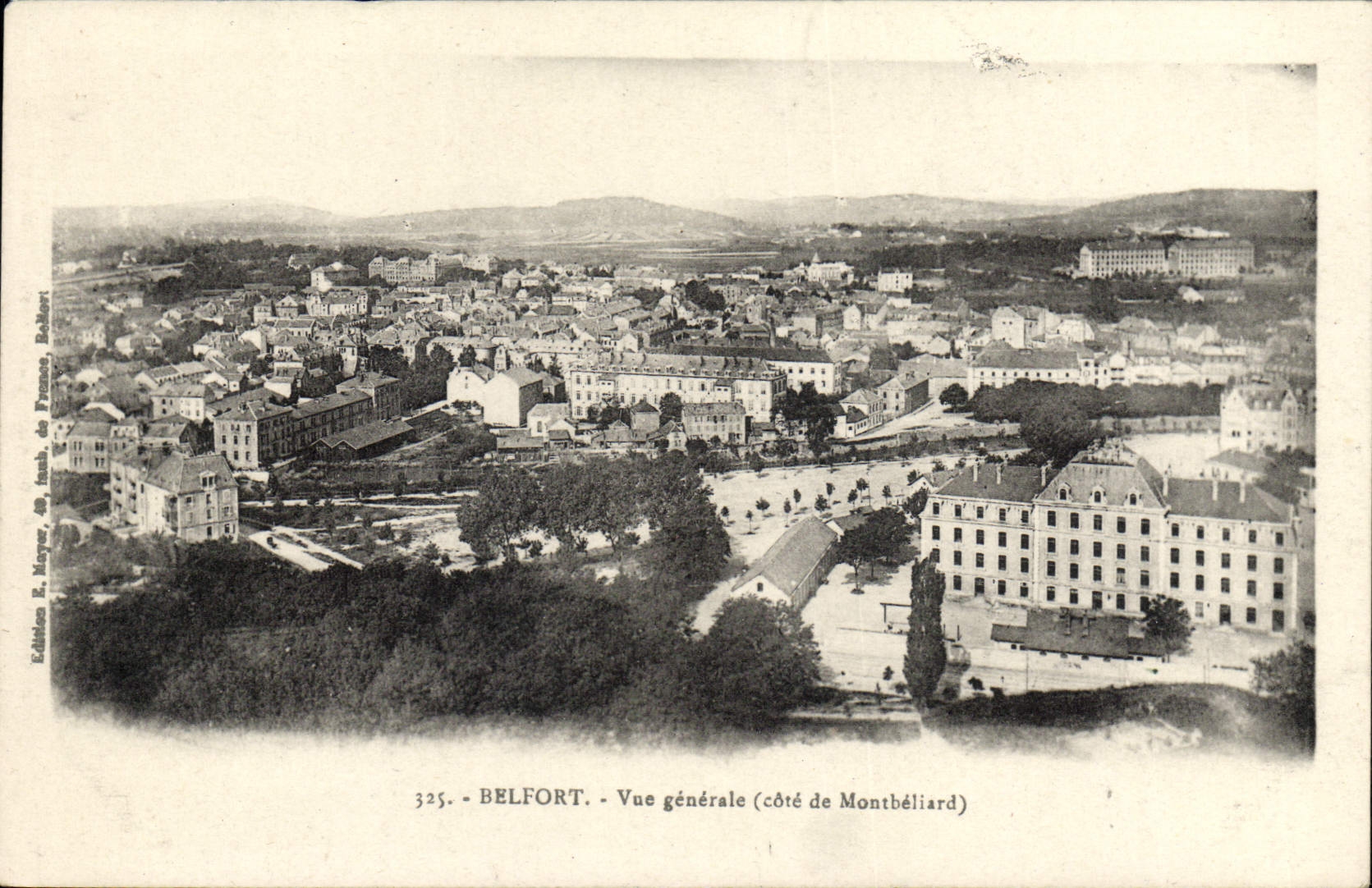 CPA Belfort Vue Generale Cote de Montbeliard