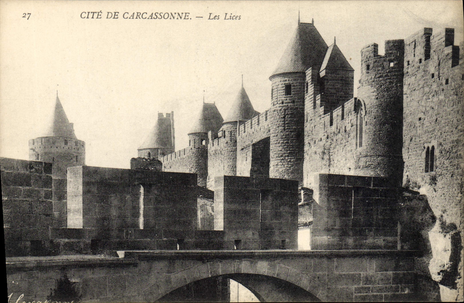 CPA Cite de Carcassonne Les Lices