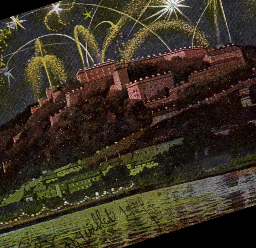 VINTAGE POSTCARD Ehrenbreitein amndt Rhein