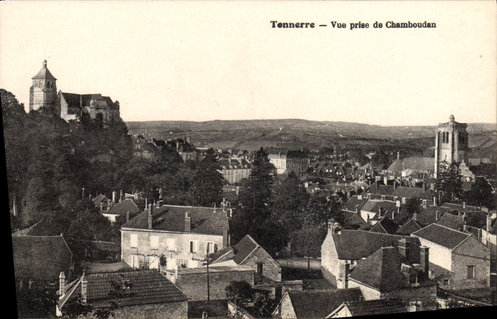 CPA Tonnerre Vue Prise de Chamboudan