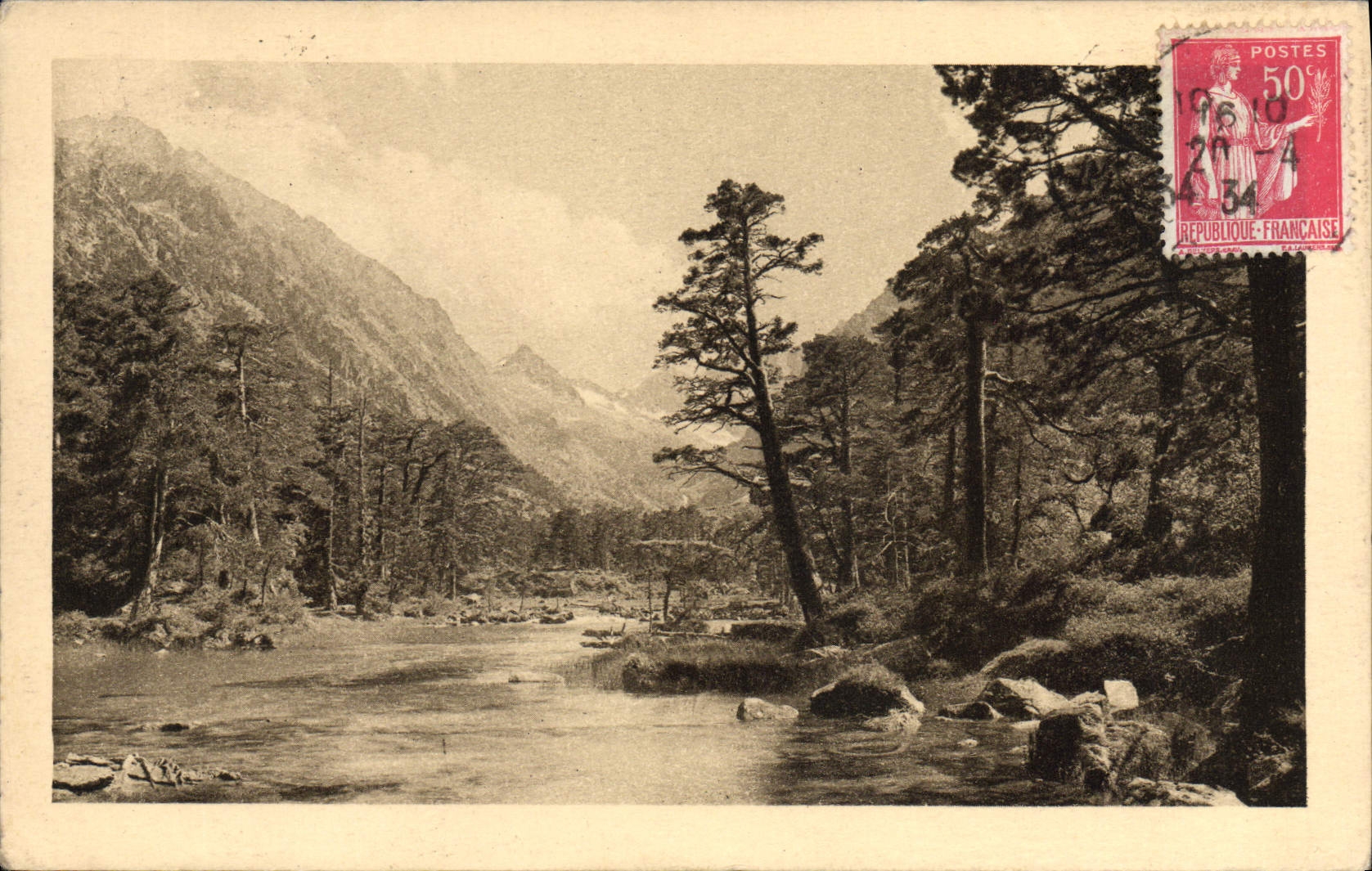 CPA Cauterets Chemin du Lac Gaube Lac de Huats