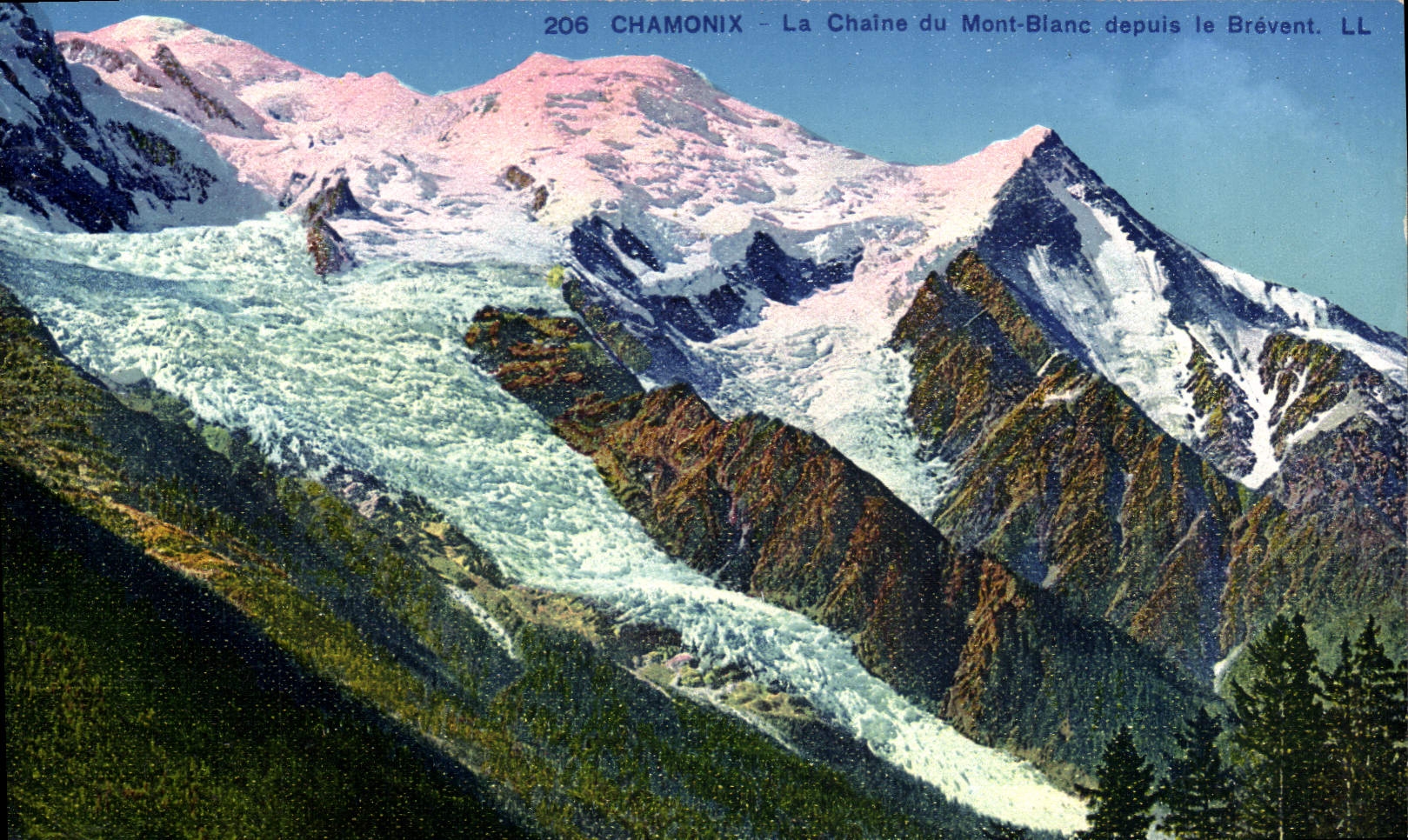 CPA Chamonix Mont Blanc La Chaine du Mont Blanc Depuis le Brevent