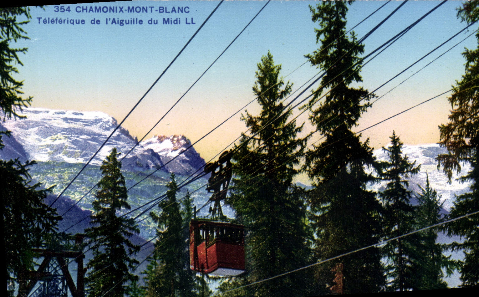 CPA Chamonix Mont Blanc Teleferique de l'aiguille du Midi