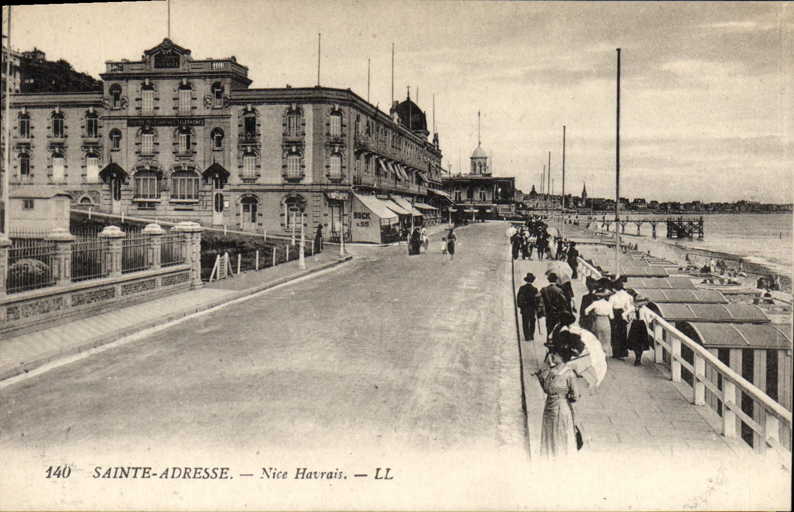 VINTAGE POSTCARD Sainte Address Nice Native of Le Havre
