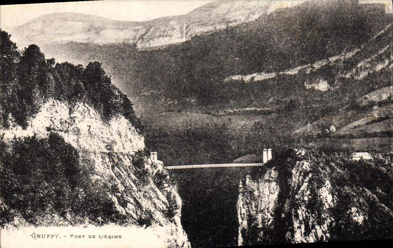 CPA Gruffy Pont de l'abime 