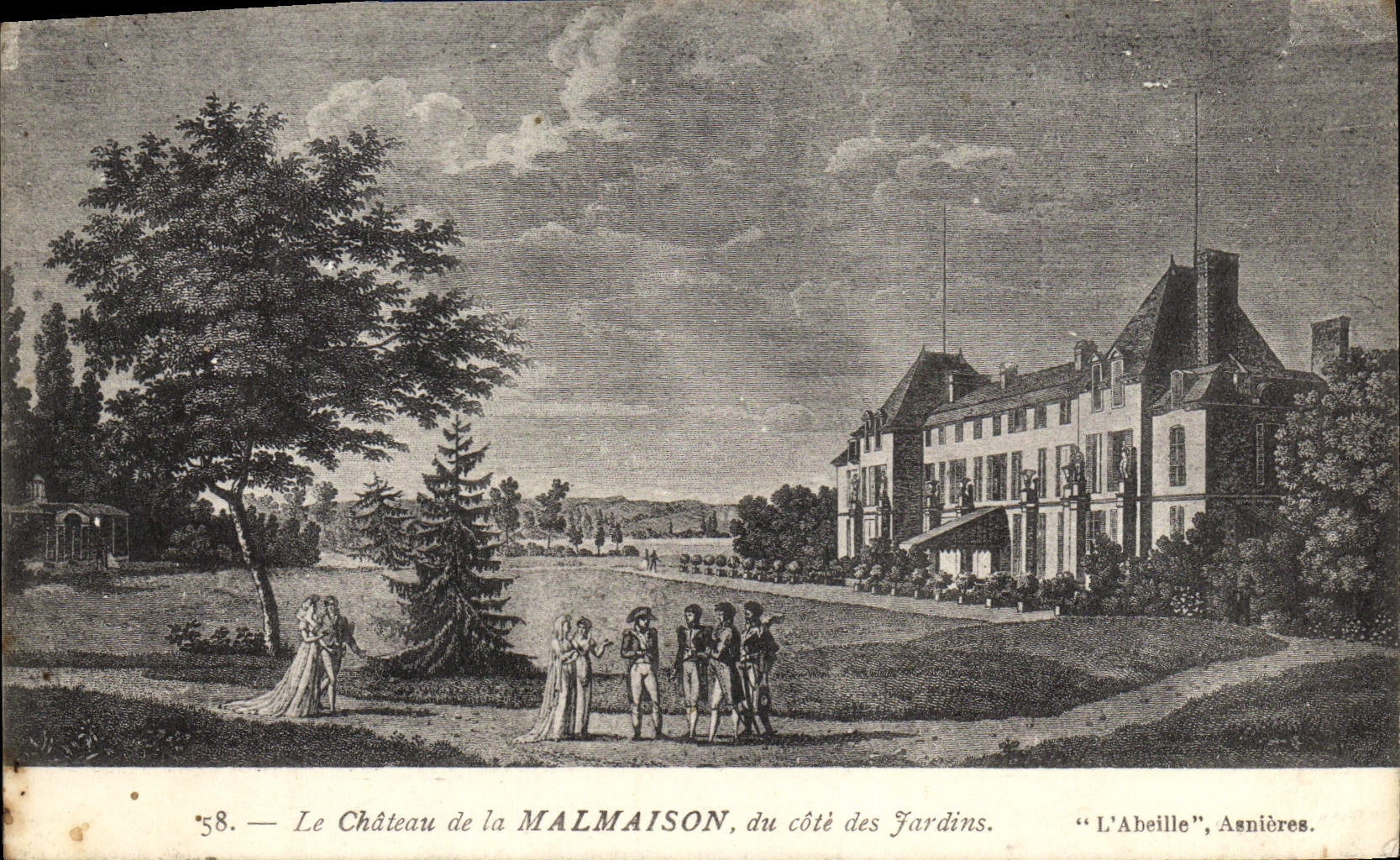 CPA Le Chateau de la Malmaison du Cote des Jardins