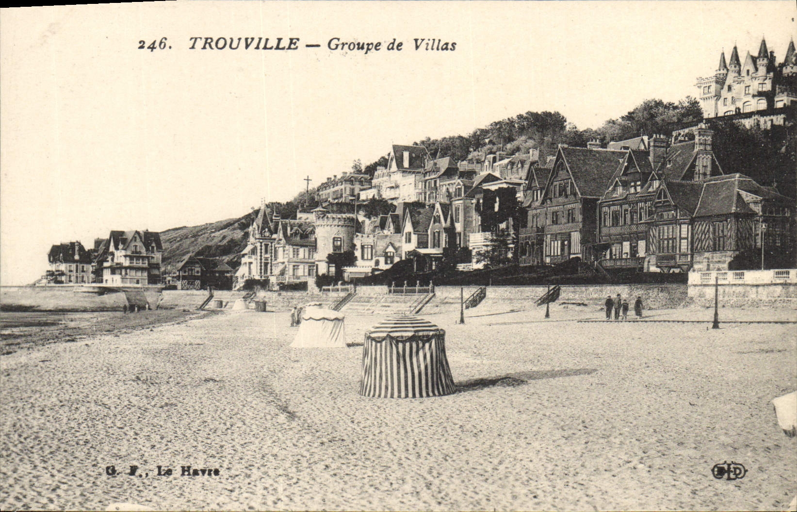 CPA Trouville Groupe de Villas