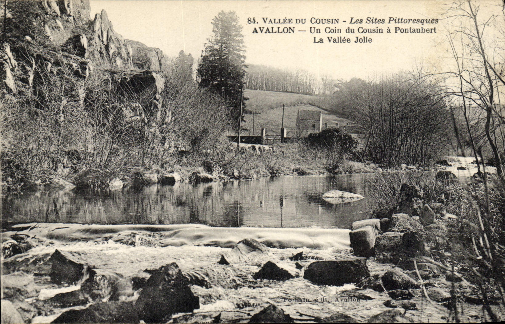 La POSTAL Avallon de la VENDIMIA una esquina del primo tiene Pontaubert el valle de Jolie