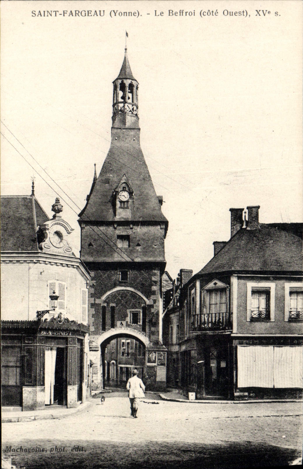 CPA Saint Fargeau Le Beffroi 