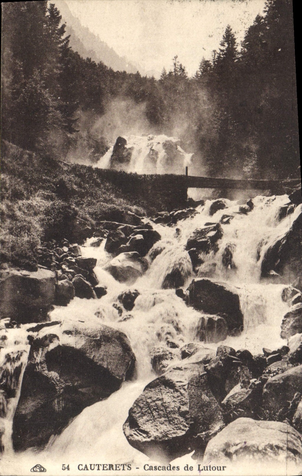 CPA Cauterets Cascade de Lutour