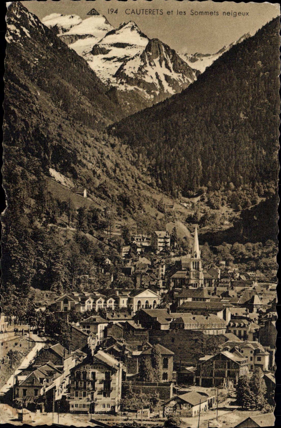 CPA Cauterets et les Sommets Neigeux