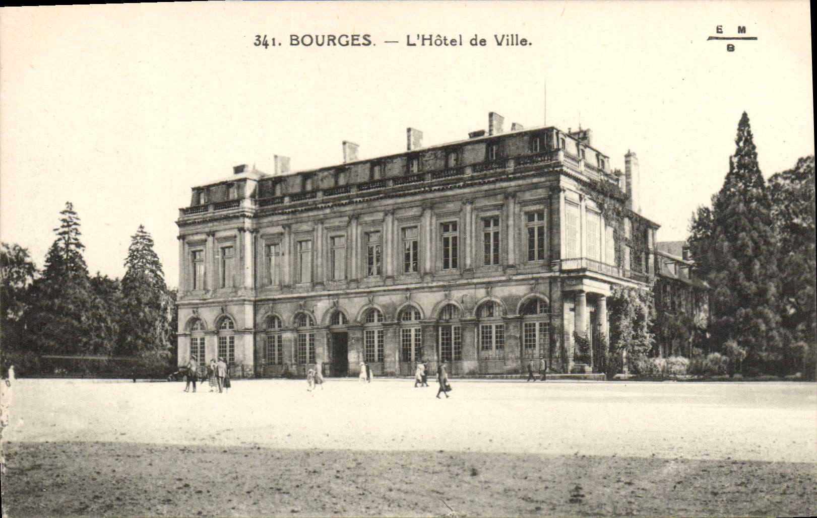 POSTAL Bourges de la VENDIMIA el ayuntamiento