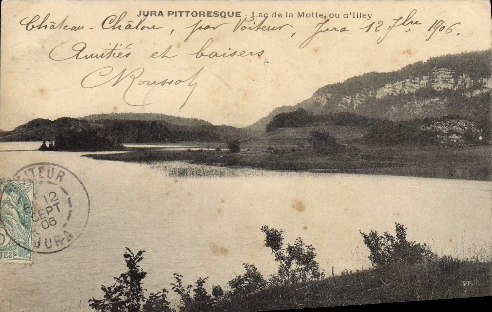VINTAGE POSTCARD the Picturesque Jura Lake of the Mound or Illey