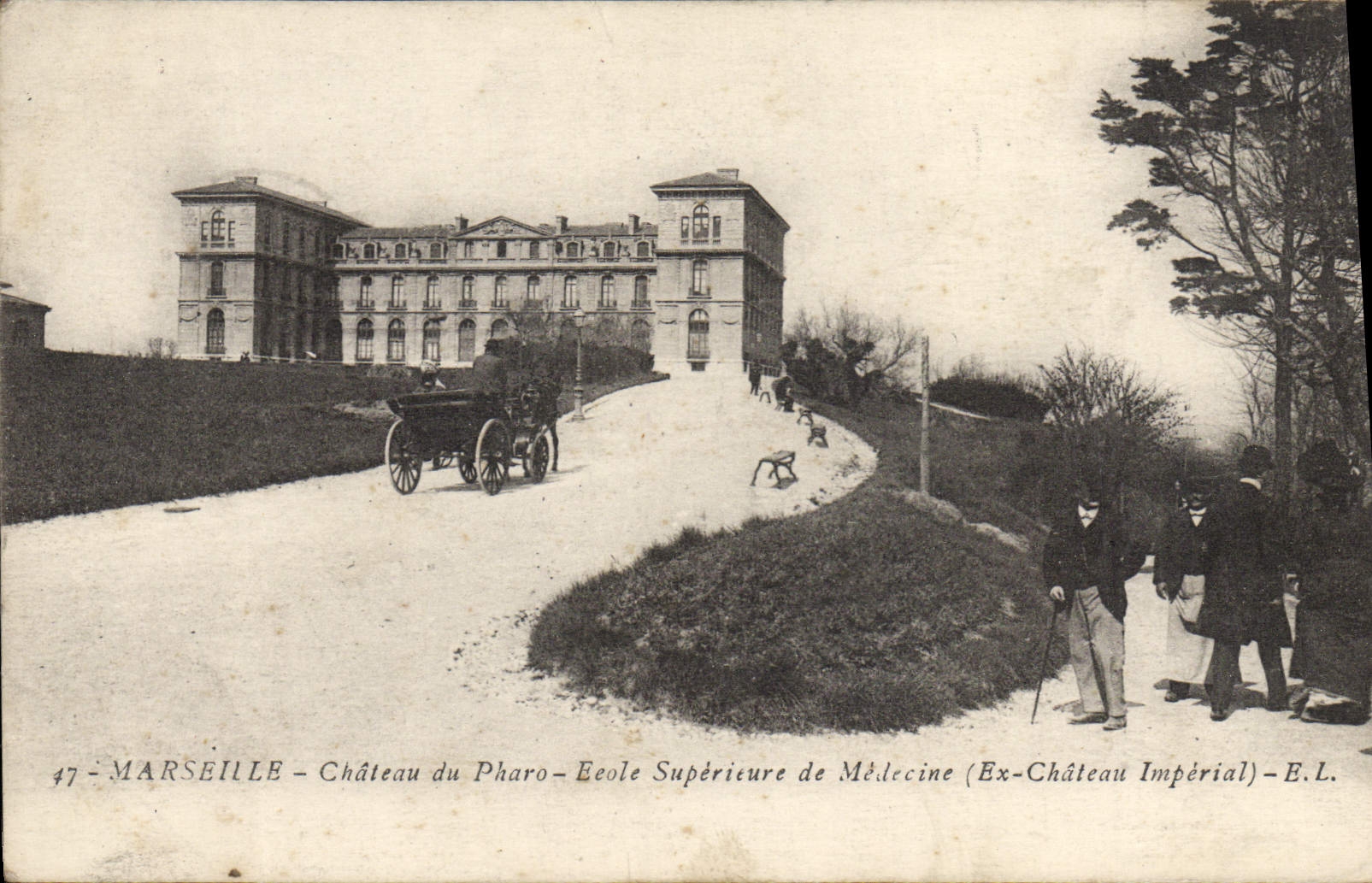 CPA Marseille Chateau du Pharo Ecole superieure de Medecine Ex chateau Imperial