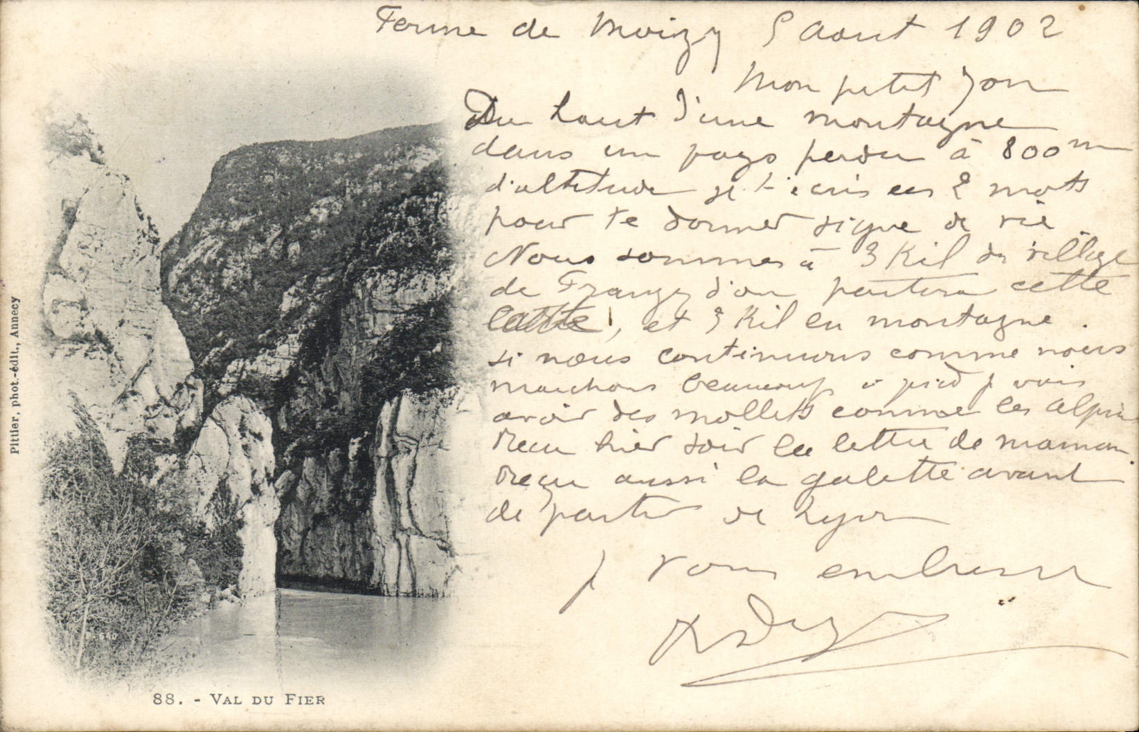 VINTAGE POSTCARD Valley of Trusting