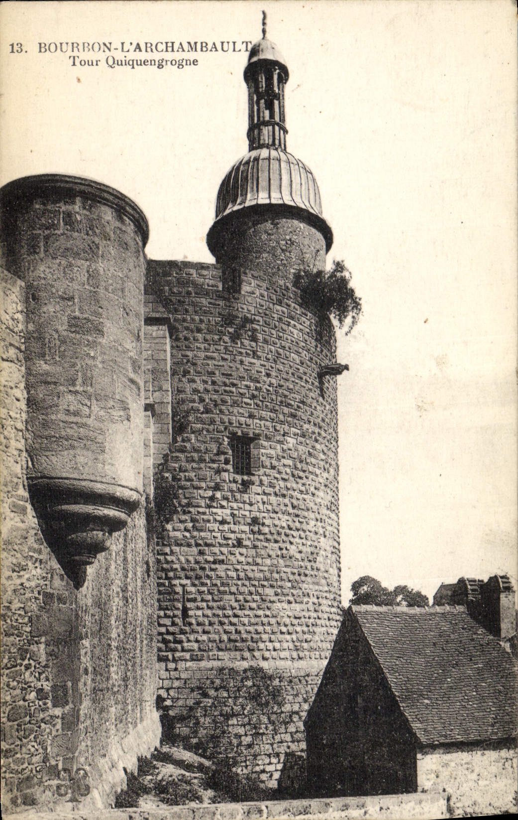 CPA Bourbonnais Bourbon L'Archambault Tour Quiquengrogne