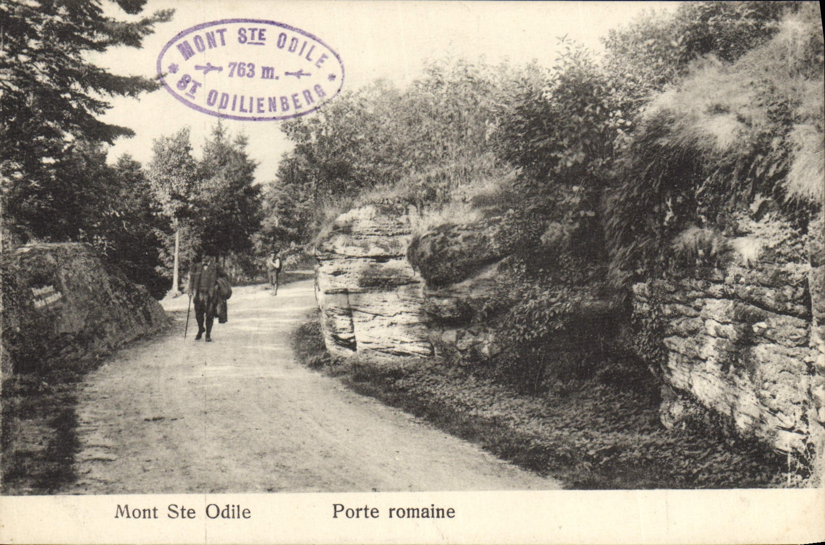 VINTAGE POSTCARD Mont co. Odile Carries Roman