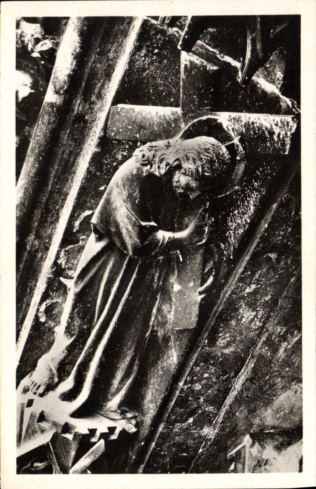 Catedral de la POSTAL de la VENDIMIA de la subida de Reims a las curvas del martirio de la puerta grande