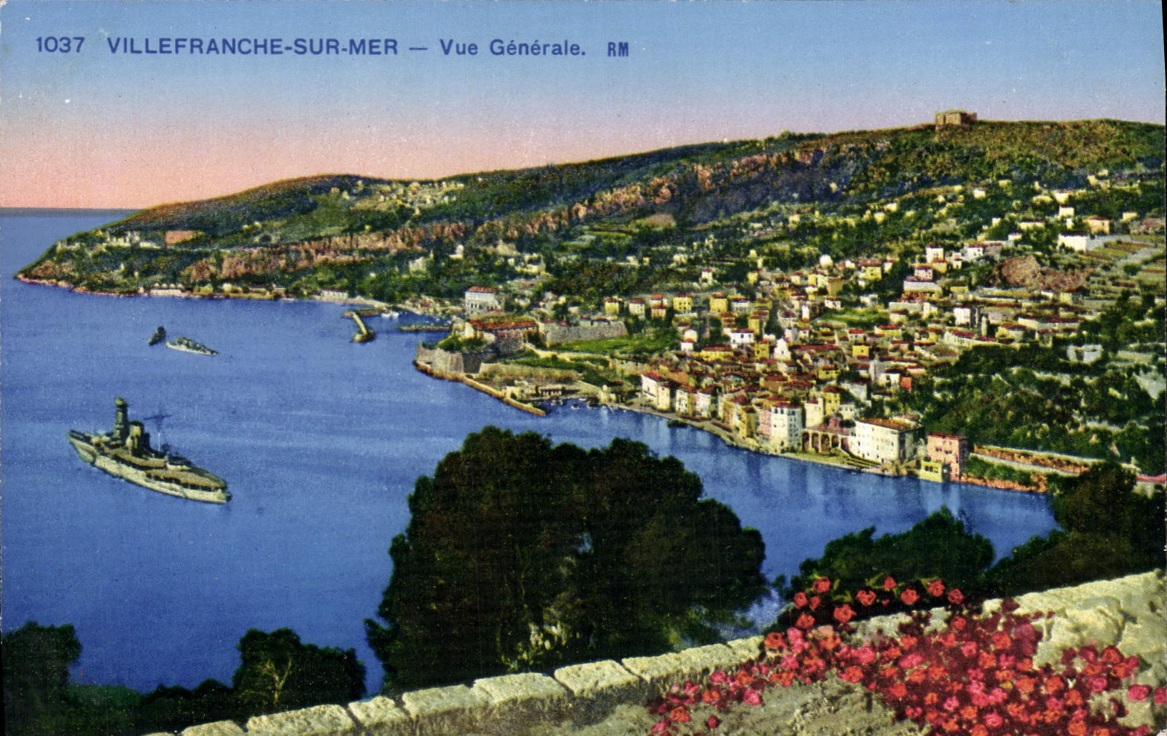 CPA Villefranche Sur Mer Vue Generale