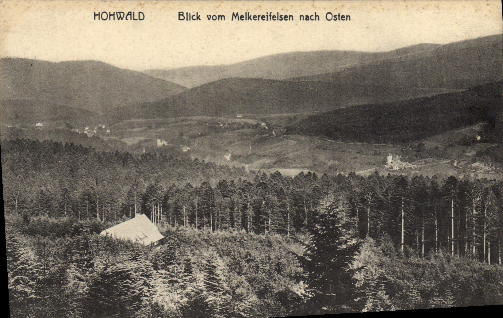 CPA Hohwald Blick Vom Melkereifelsen Nach Osten