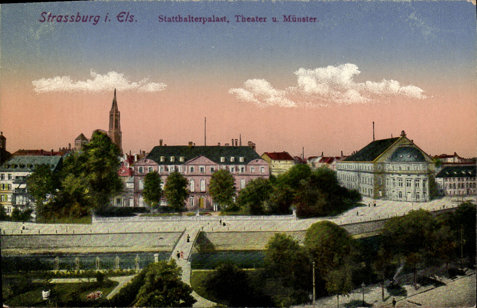 POSTAL Strassburg de la VENDIMIA