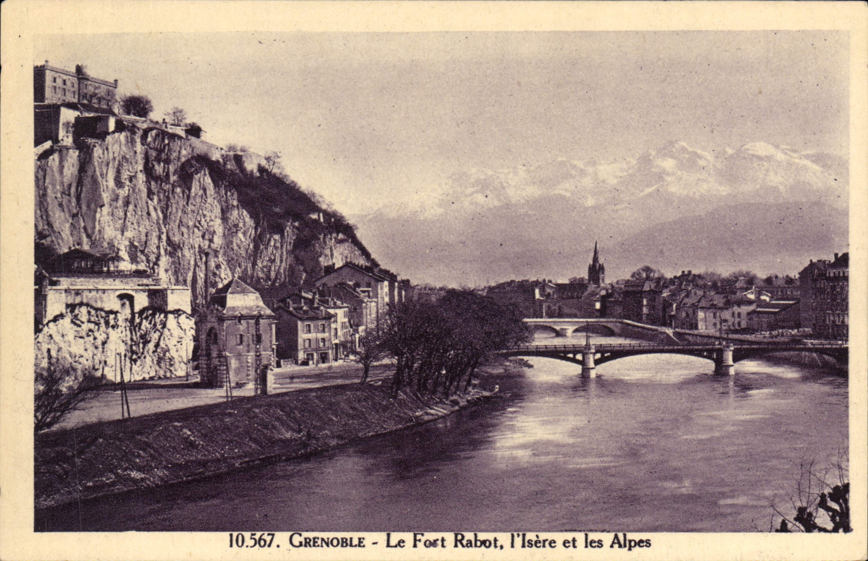 CPA Grenoble Le Fort Rabot I'Isere Et Les Alpes