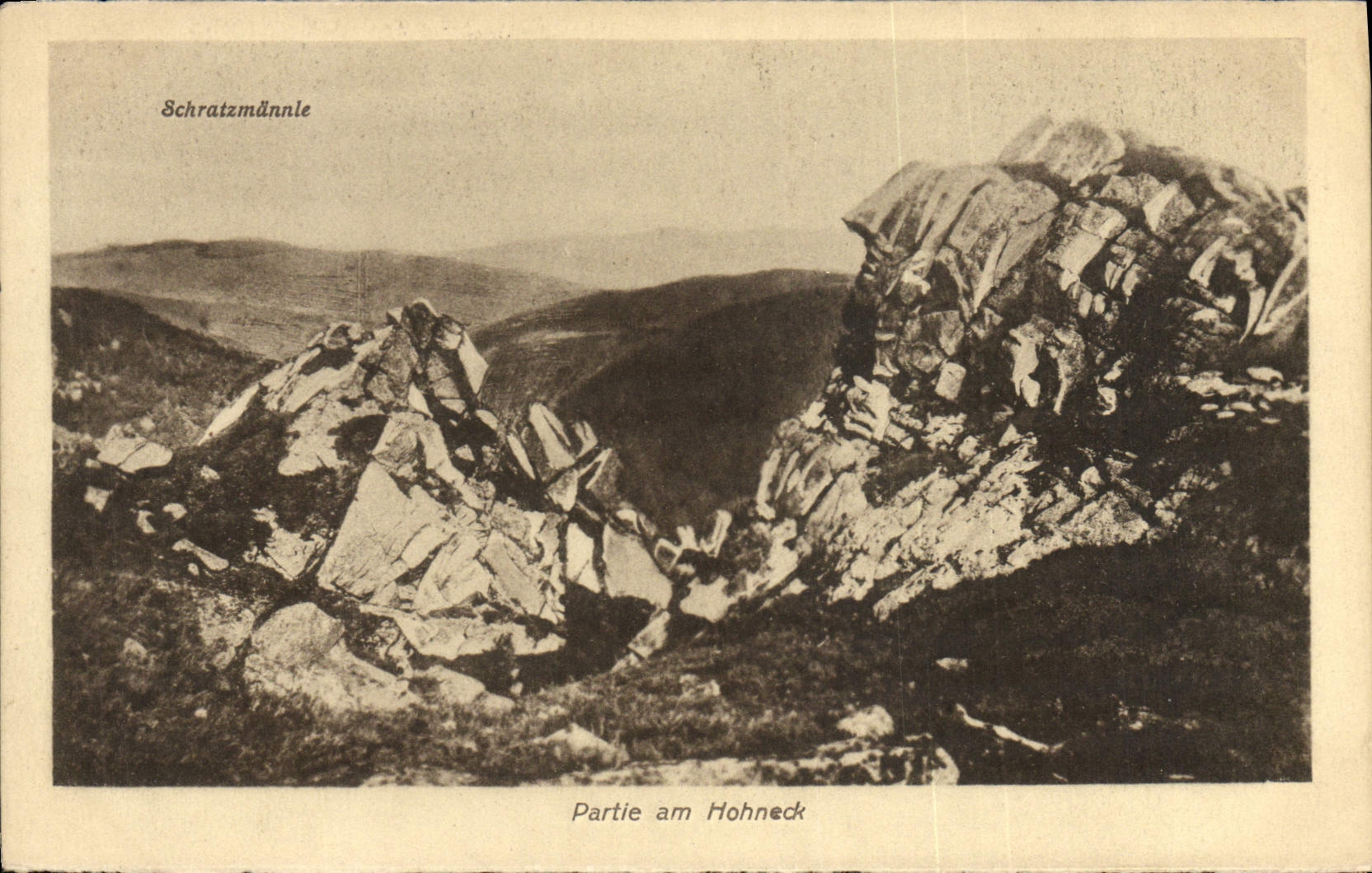 VINTAGE POSTCARD Part Am Hohneck