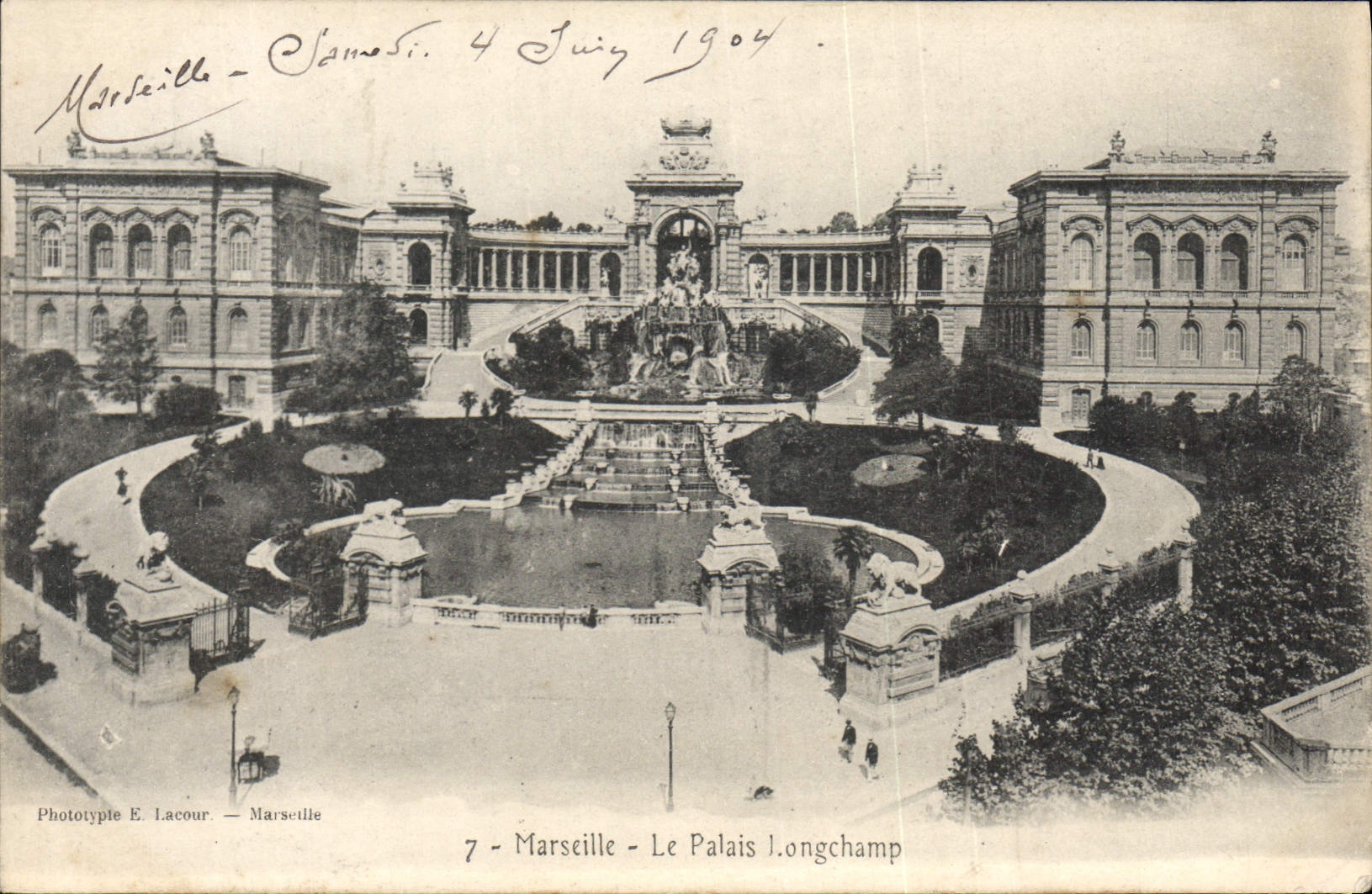 CPA Marseille Le Palais Longchamp