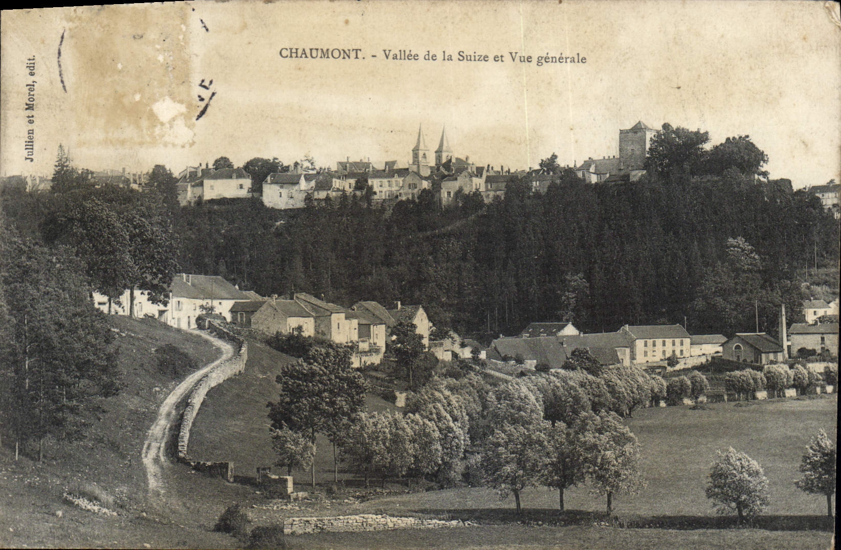 VINTAGE POSTCARD Chaumont Valley Of Suize And View