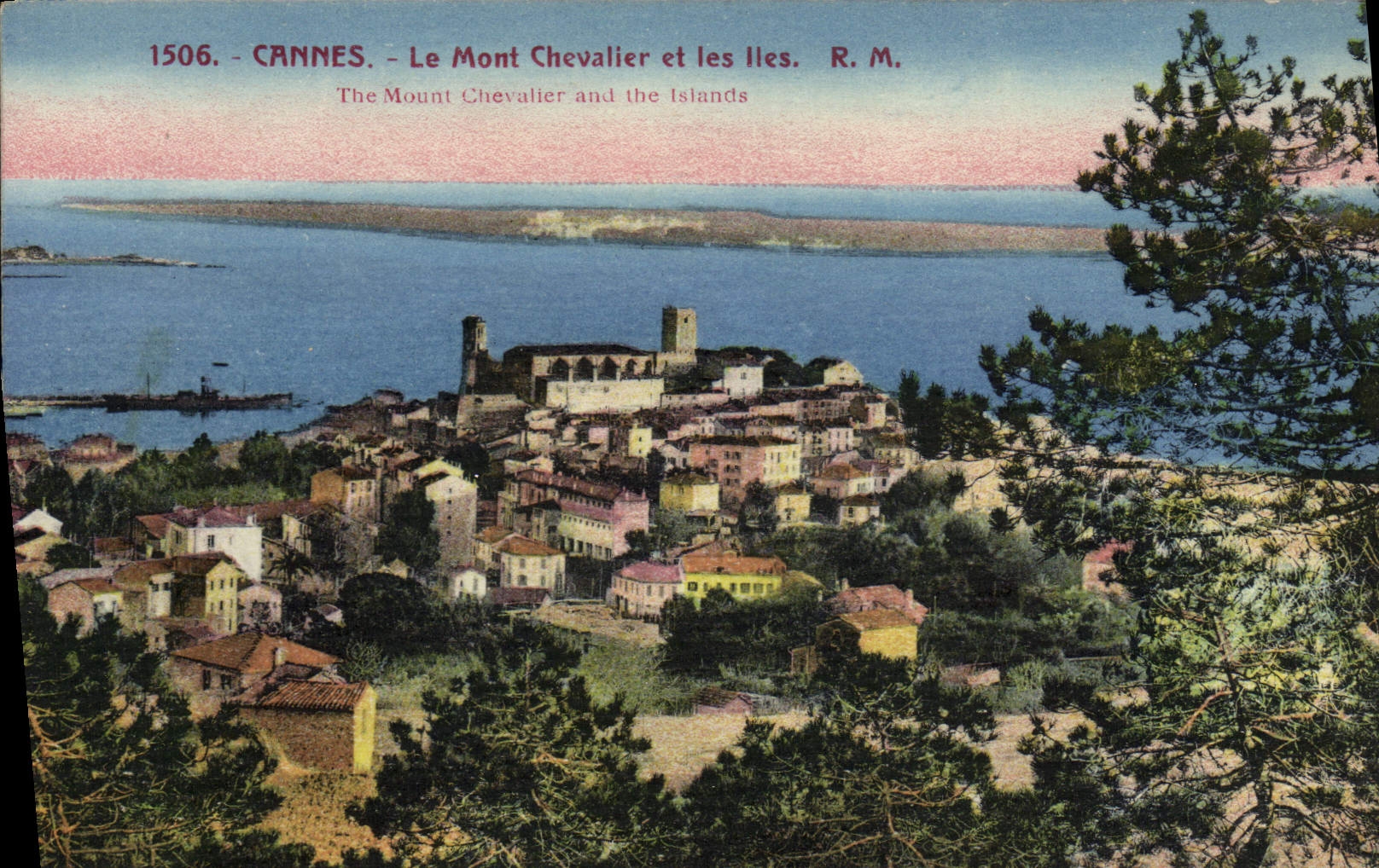 CPA Cannes Le Mont Chevalier Et Les Iles