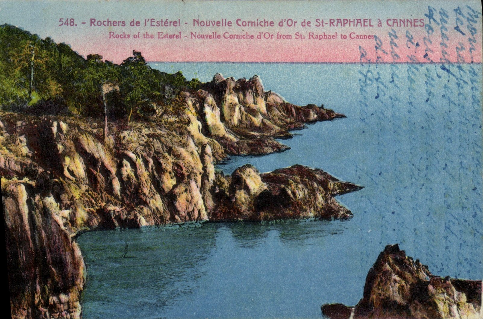 CPA Rochers De I'Esterel Nouvelle Corniche D'Or De St Raphael A Cannes