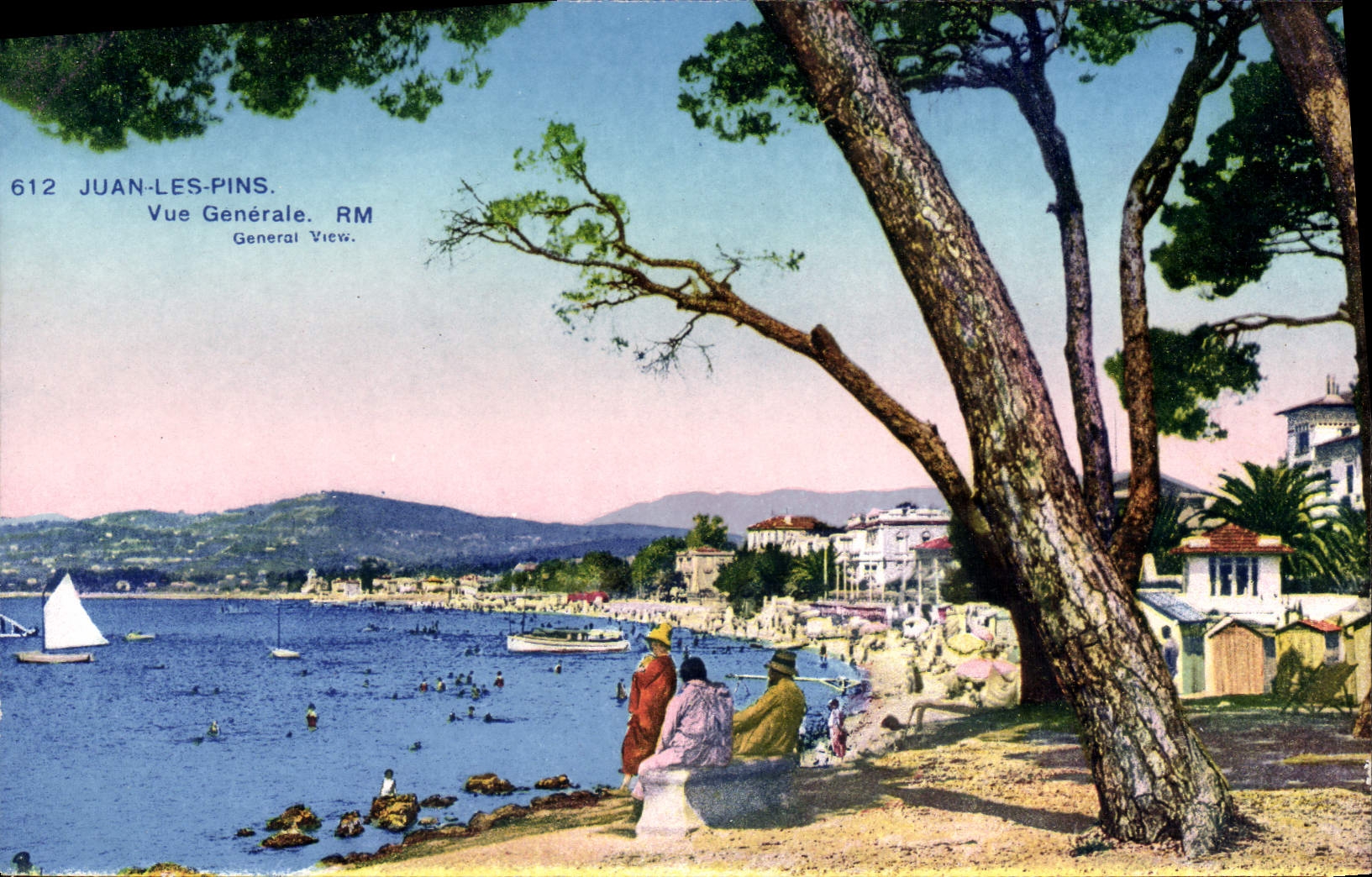 VINTAGE POSTCARD Juan Pines View