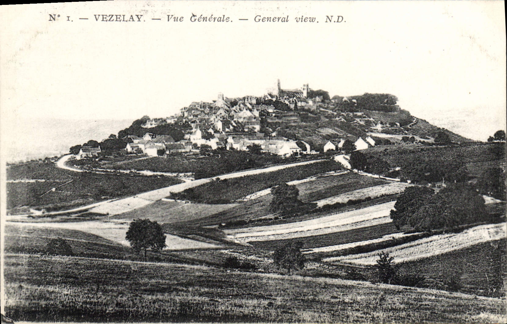 CPA Vezelay Vue Generale 