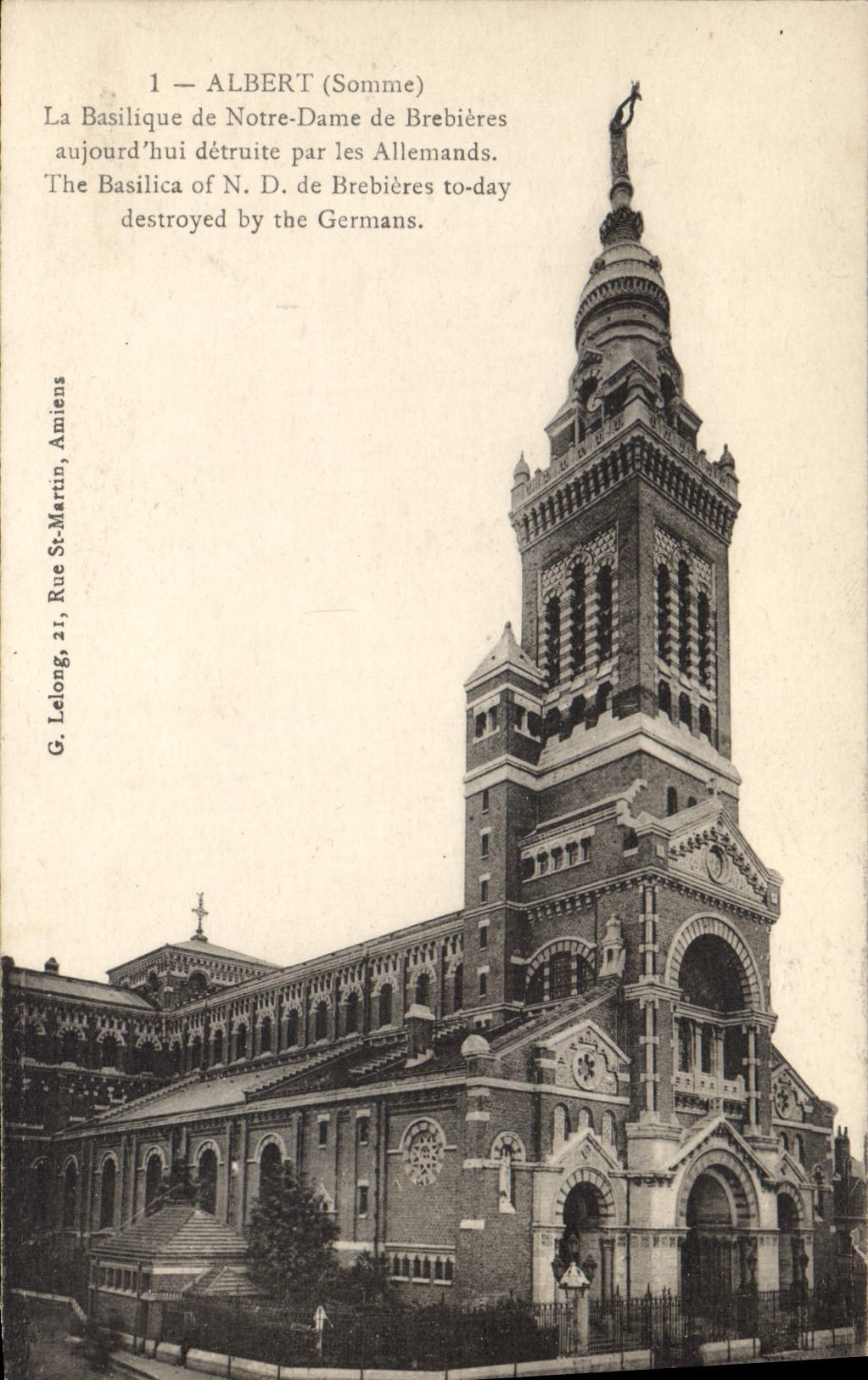 CPA Albert La Basilique De Notre Dame De Brebieres
