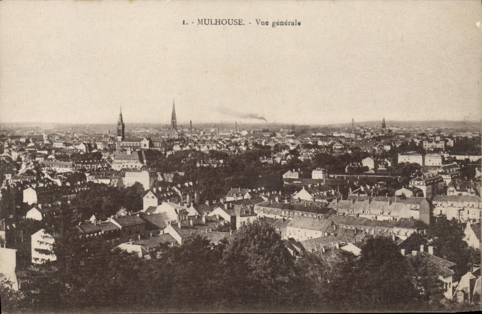 VINTAGE POSTCARD Mulhouse View