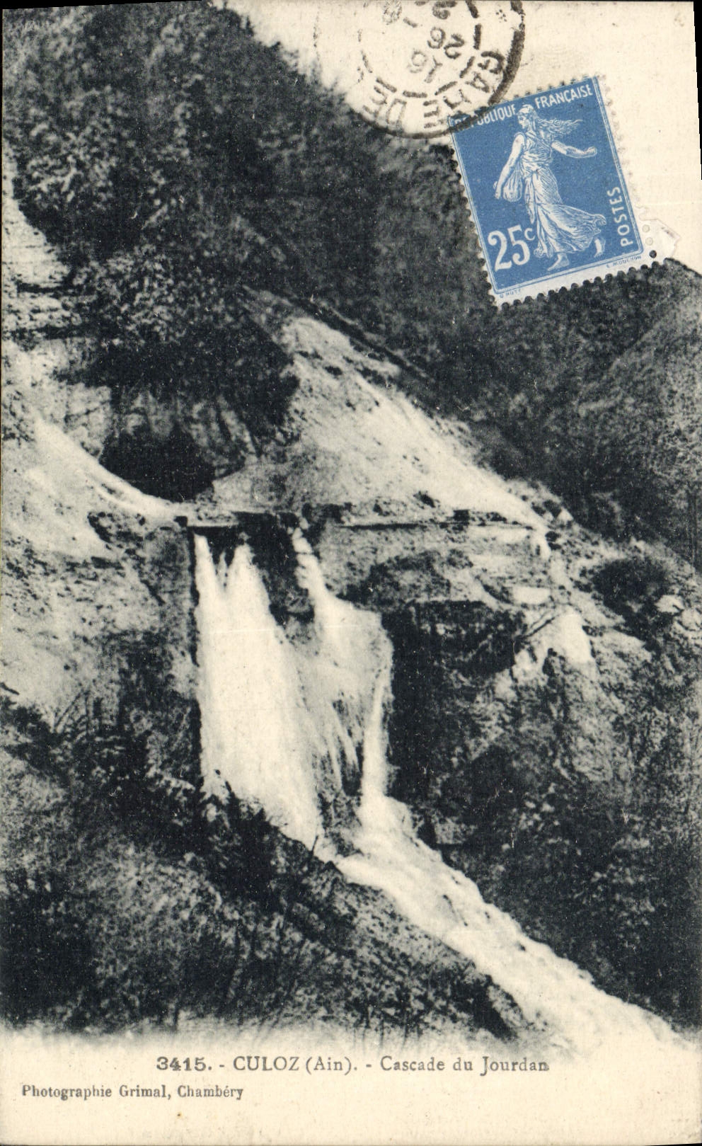 VINTAGE POSTCARD Culoz Cascades Of Jourdan