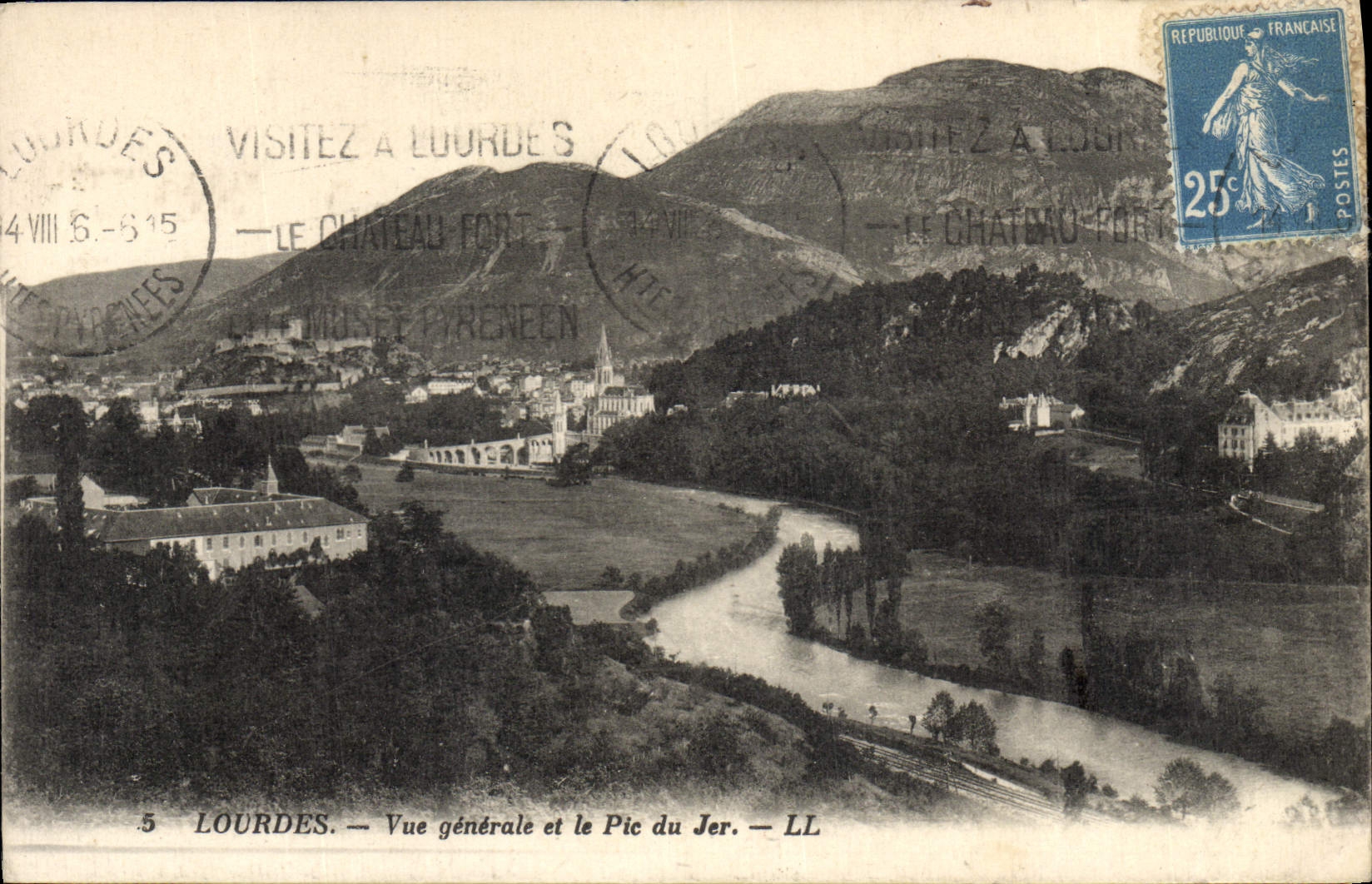 Opinión pesada de la POSTAL de la VENDIMIA y el pico de Jer