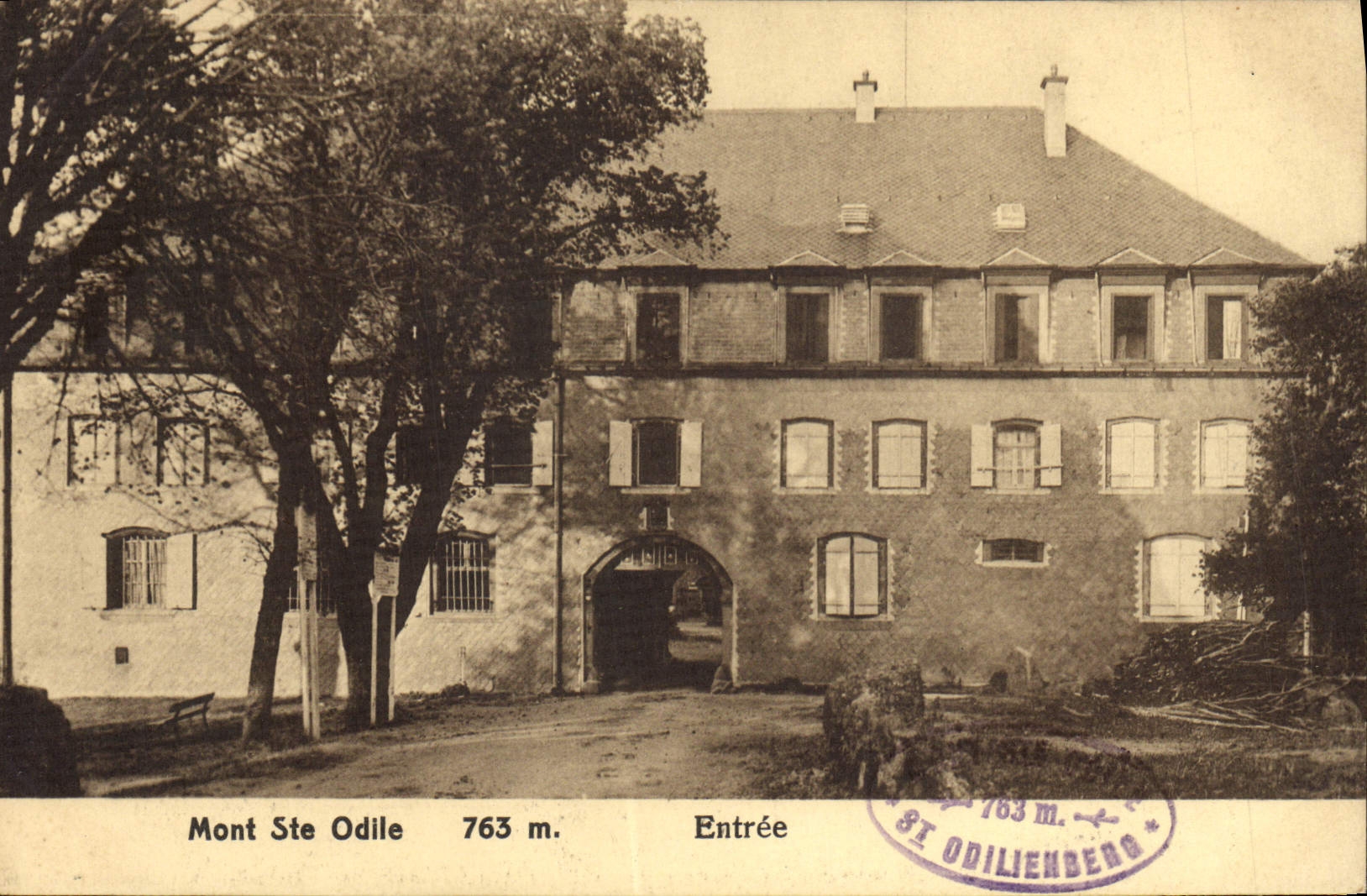 VINTAGE POSTCARD Mount co. Entered Odile