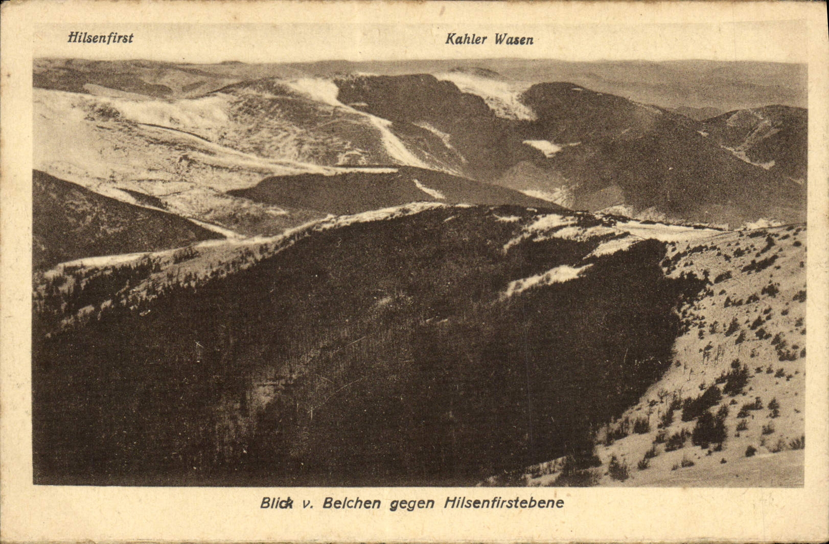 POSTAL Hilsenfirst Kahier Wasen Belchen Gegen Hilsenfirstebene de la VENDIMIA