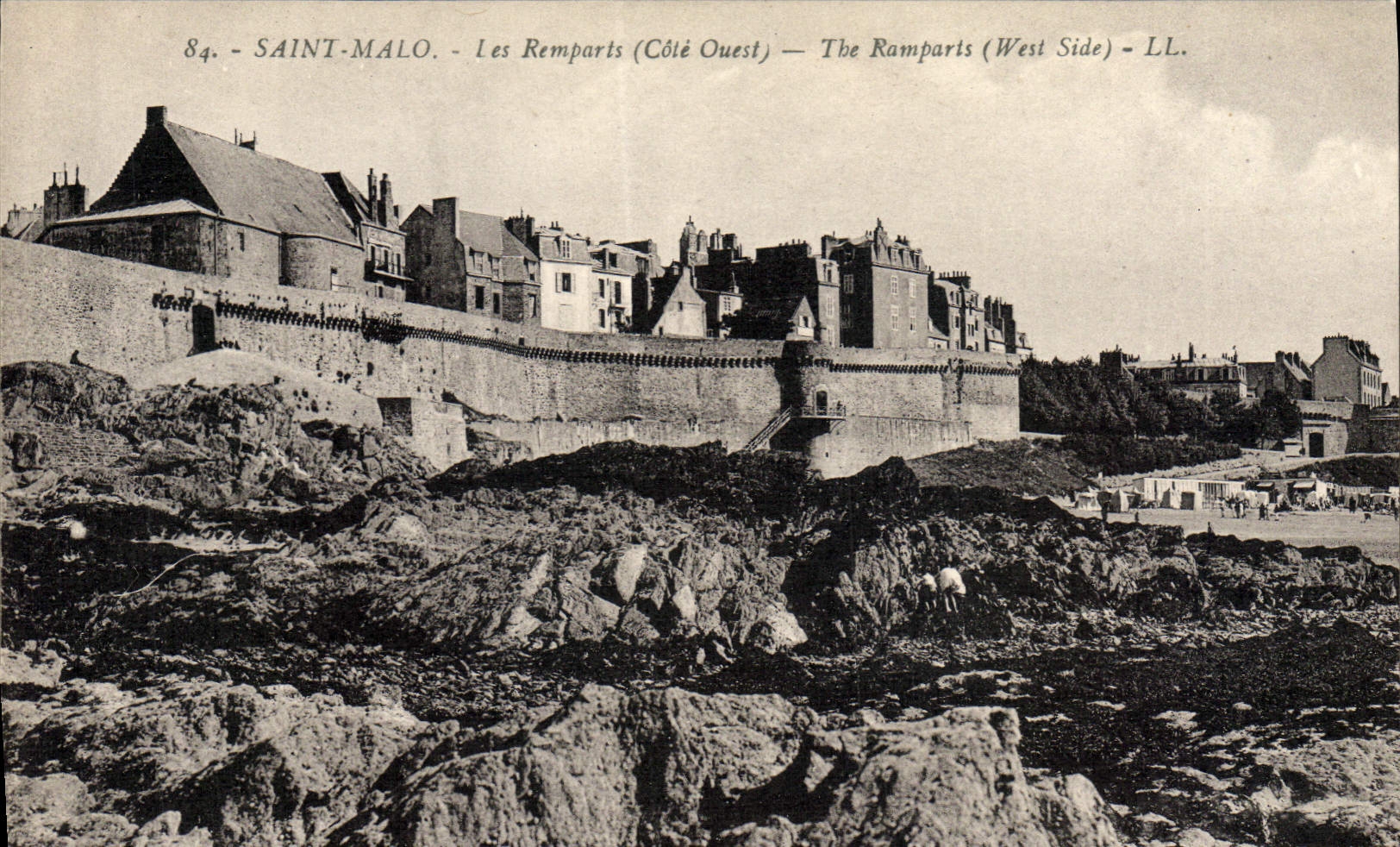 VINTAGE POSTCARD Holy Malo Walls